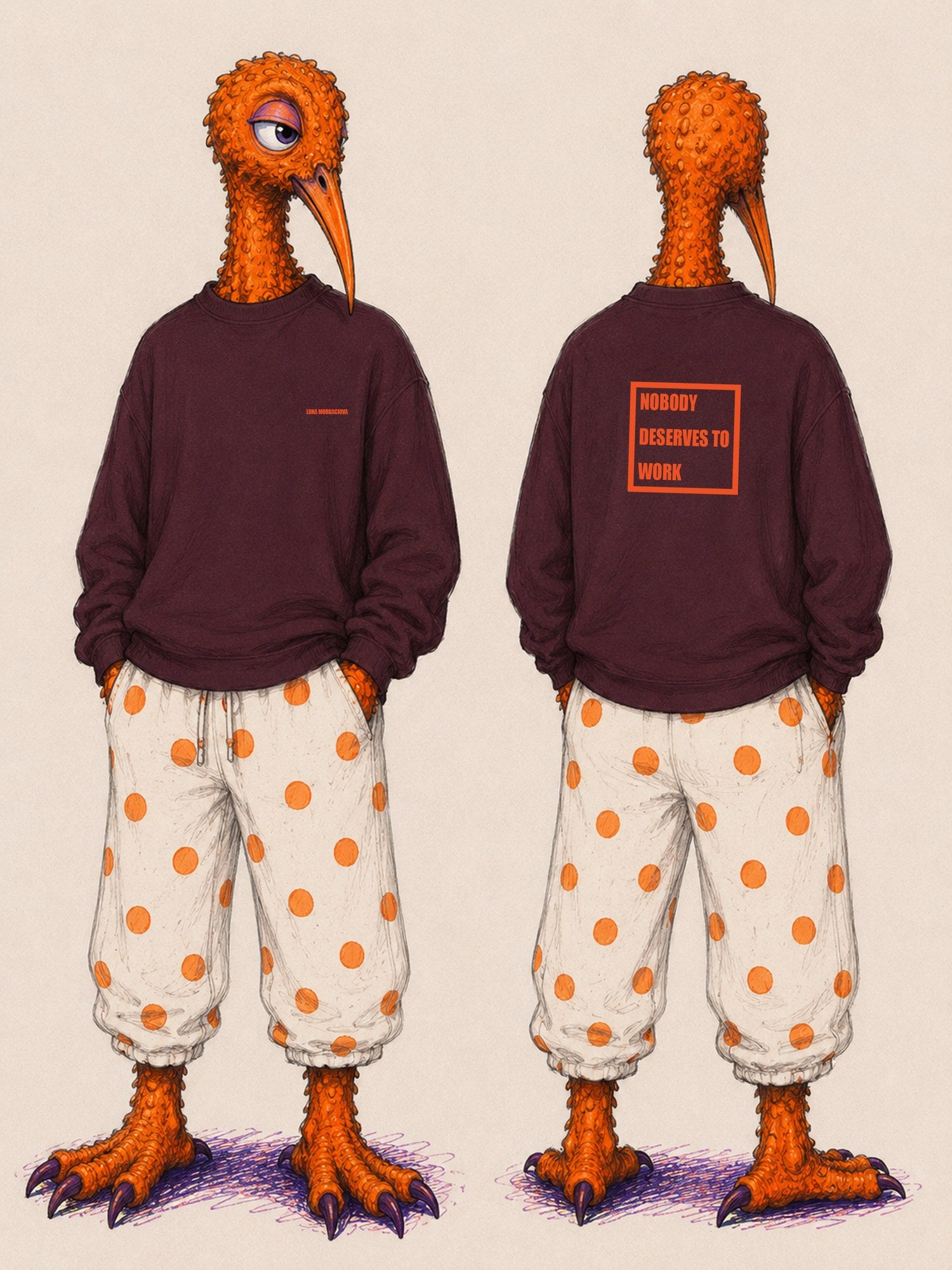 NDTW Sweatshirt — Red Brown